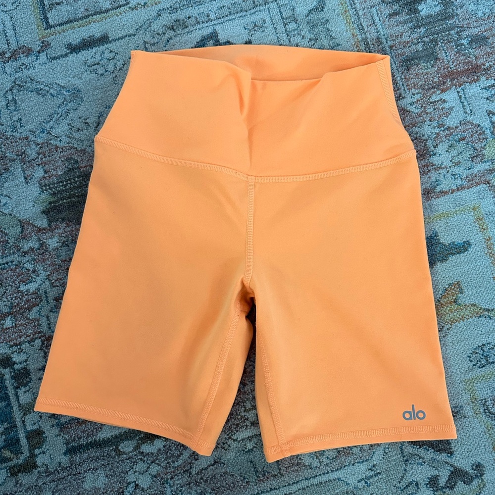 ALO Yoga Orange Athletic Shorts